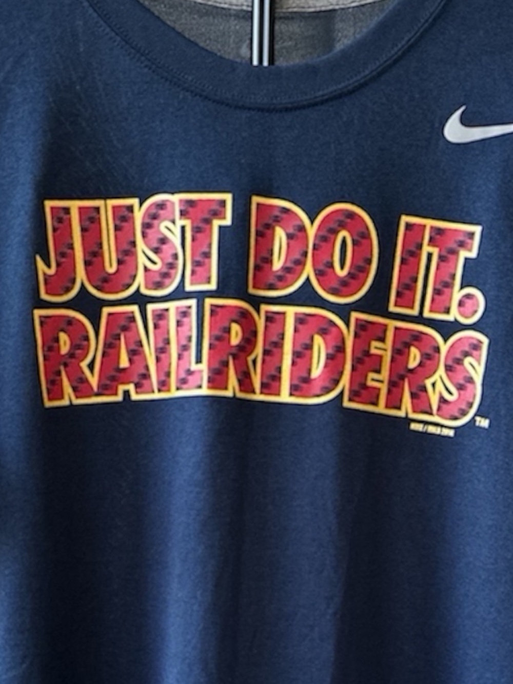 Nike Dri-FIT Men’s Tee w Just Do It & Railriders' (NY Yankees Farm Team) Graphic - Picture 3 of 6